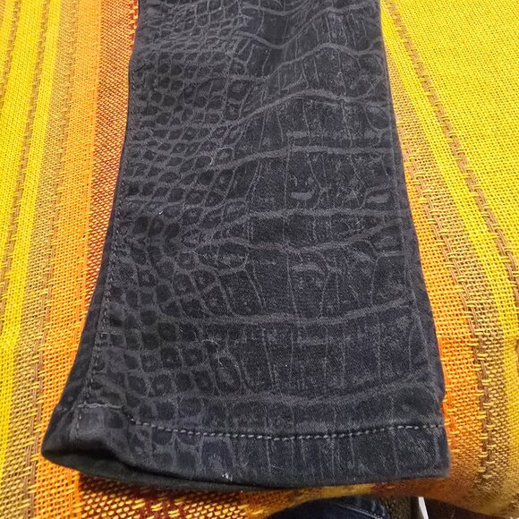 Women's Joe's Jeans Faux Crocodile Slim Fit SZ 28 - Midrise Legging Fit - Picture 6 of 10